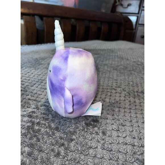 Squishmallows Plush Sealife Squad NABILA The Purple Narwhal 5" Plush Toy - Picture 2 of 5
